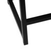 Toko Backless Counter Height Stool, Brown Polyester Industrial Black