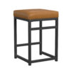 300620266a441f95c1775.jpeg Toko Backless Counter Stool, Brown Faux Leather, Industrial Black