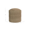 300620266a441fb736f87.jpeg Modern Storage Ottoman, Brown Boucle Seat Cushion, 18 Inch Round