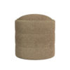 300620266a441fb972393.jpeg Modern Storage Ottoman, Brown Boucle Seat Cushion, 18 Inch Round