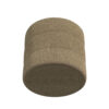 300620266a441fbe83cdc.jpeg Modern Storage Ottoman, Brown Boucle Seat Cushion, 18 Inch Round