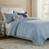300620266a442014c481c.jpeg Fys 2pc Twin XL Size Coverlet Set, Woven Jacquard, Chambray Blue