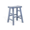 300620266a44210383e12.jpeg Rena Counter Stool Set of 2, Saddle Seat, Ocean Blue Mahogany Wood