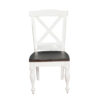 300620266a44213fee89d.jpeg Orso Dining Side Chair Set of 2, Crossback, Brown Wood Seat, White