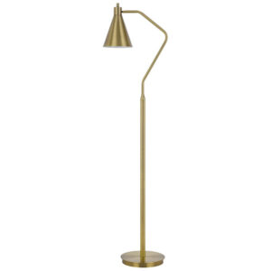 300620266a442224ceb1f.jpeg Sty 63 Inch Task Floor Lamp, Swivel Brass Shade Angled Metal Pole