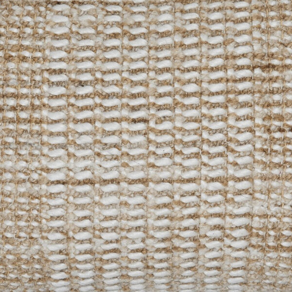Anye 14 x 22 Lumbar Throw Pillow Set of 4, Handwoven Striped Tan Ivory Wool