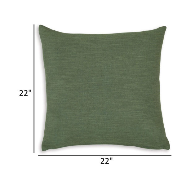 300620266a4422b50b153.jpeg Ina 22 Inch Accent Throw Pillow Set of 4, Square, Green Cotton Linen