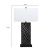 300620266a4422cf01b14.jpeg Len Table Lamp, White Rectangular Shade, Unique Lined Design Black Pedestal