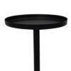 300620266a442e086744e.jpeg Ara 22 Inch Side End Table, Vintage Sleek Pillar Base, Round Tray Top, Matte Black