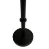 300620266a442e0bd7219.jpeg Ara 22 Inch Side End Table, Vintage Sleek Pillar Base, Round Tray Top, Matte Black
