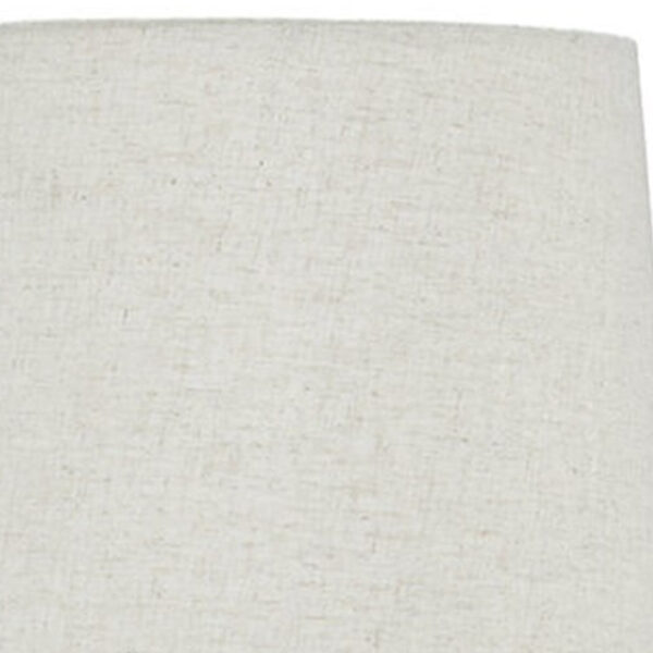 300620266a4436ec73efe.jpeg Fabric Shade Table Lamp with Textured Base, Set of 2, White and Black