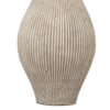 Drum Shade Table Lamp with Paper Composite Base, Beige