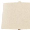 Drum Shade Table Lamp with Paper Composite Base, Beige