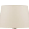 Mercury Glass Table Lamp with Drum Shade, Gold and Beige