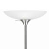 300620266a443b9942921.jpeg 3 Way Torchiere Floor Lamp with Frosted Glass shade and Stable Base, White