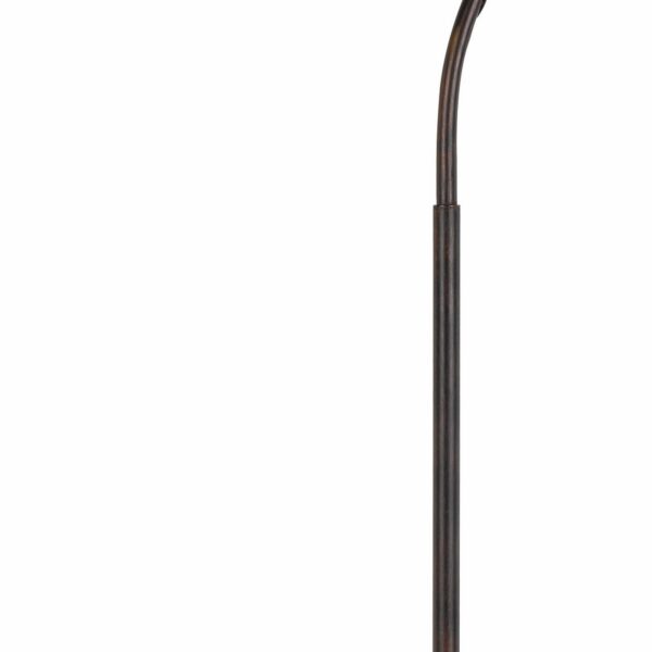 Downbridge Metal Tiffany Floor Lamp with Leaf Accents, Multicolor