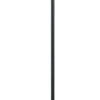 80 Watt Metal Floor Lamp with Dual Gooseneck and Uno Style Shades, Black