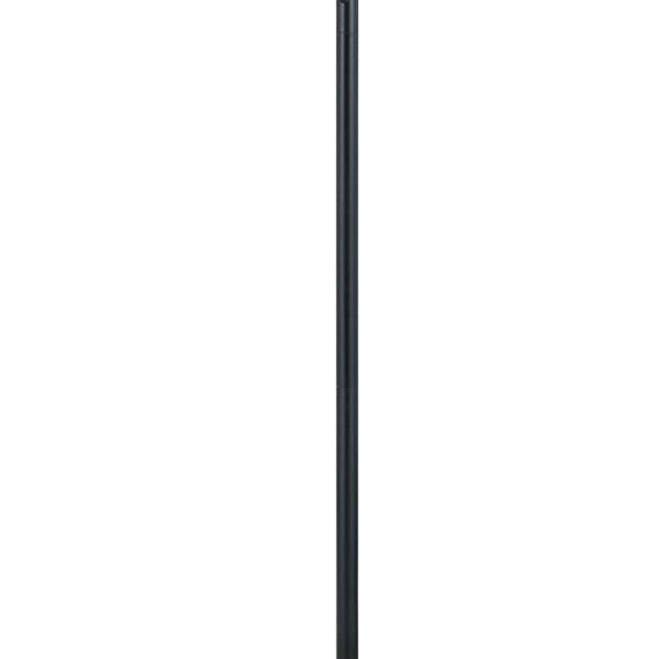 80 Watt Metal Floor Lamp with Dual Gooseneck and Uno Style Shades, Black