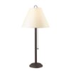 Paper Shade Metal Table Lamp with Pull Chain Switch,Set of 4,White and Black