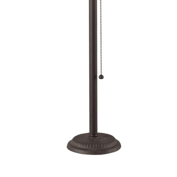 Paper Shade Metal Table Lamp with Pull Chain Switch,Set of 4,White and Black