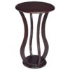 300620266a4443a95ef15.jpeg Contemporary Plant Stand With Bottom Storage Shelf, Brown