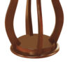 300620266a4443f107230.jpeg Transitional Wooden Plant Stand With Faux Marble Top, Brown