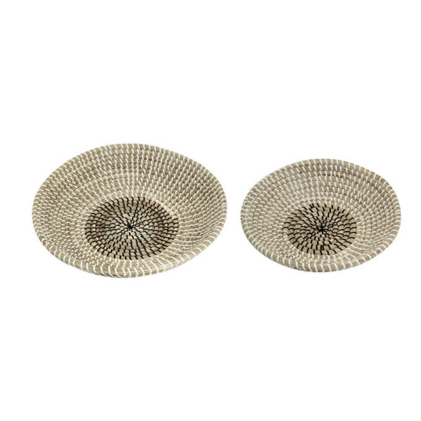 300620266a444dca6320e.jpeg Jea Nesting Storage Bowls Set of 2, Natural Brown Seagrass Cord Woven