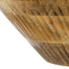 Decorative Bowl, Tapered 12 Inch Round, Textured Brown Mango Wood Finish