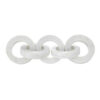 300620266a4454bac4114.jpeg Decorative Interlinked Chain Sculpture, 18 Inch Solid White Marble
