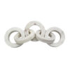 300620266a4454be4639b.jpeg Decorative Interlinked Chain Sculpture, 18 Inch Solid White Marble