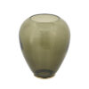 300620266a445748ca2a8.jpeg Abby Decorative Jar with Gold Aluminum-Brass Leaf Lid, Green Glass 14 Inch
