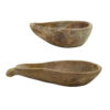 010720266a445b4b71ad5.jpeg Decorative Accent Gourd Shaped Bowl Set of 2, Natural Brown Teak Wood