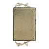 010720266a44637d26767.jpeg Decorative Tray, Vintage Figural Handles, Polished Gold Aluminum 25 Inch