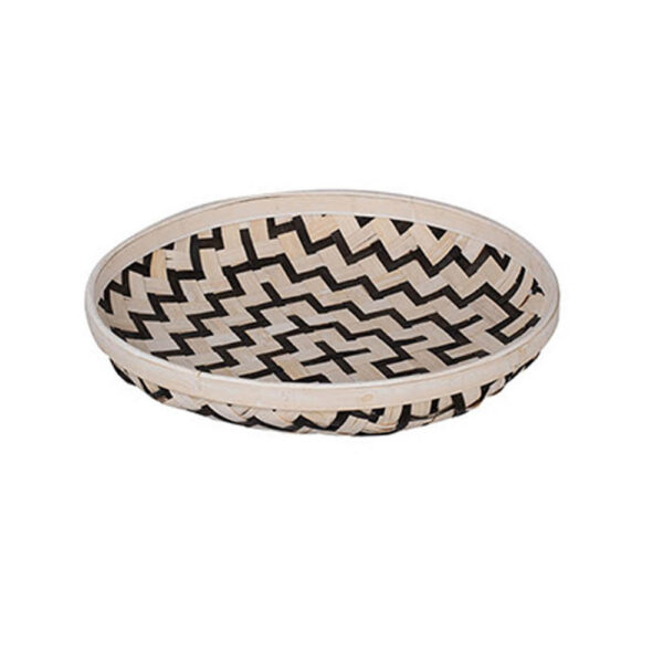 310720266a6d0c4b7a11b.jpeg Mona Organic Wash Trays Set of 3, White Black Bamboo Woven Patterns