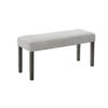 310720266a6d0ef7a9dc8.jpeg Jeny Dining Bench, Foam Padded Seat, 40 Inch Wide Dark Gray Wood