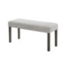 310720266a6d0efa4bb3f.jpeg Jeny Dining Bench, Foam Padded Seat, 40 Inch Wide Dark Gray Wood