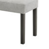 310720266a6d0eff69d11.jpeg Jeny Dining Bench, Foam Padded Seat, 40 Inch Wide Dark Gray Wood