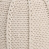 310720266a6d104161576.jpeg Round Knitted Pouf Ottoman, Handwoven Details, 20 Inch Beige Cotton